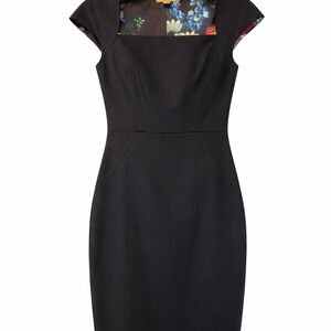 Ted Baker London Black Sheath Dress | Size 1